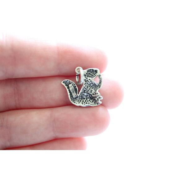 Sterling Silver Squirrel Charm, Squirrel Charm - Picture 2 of 5